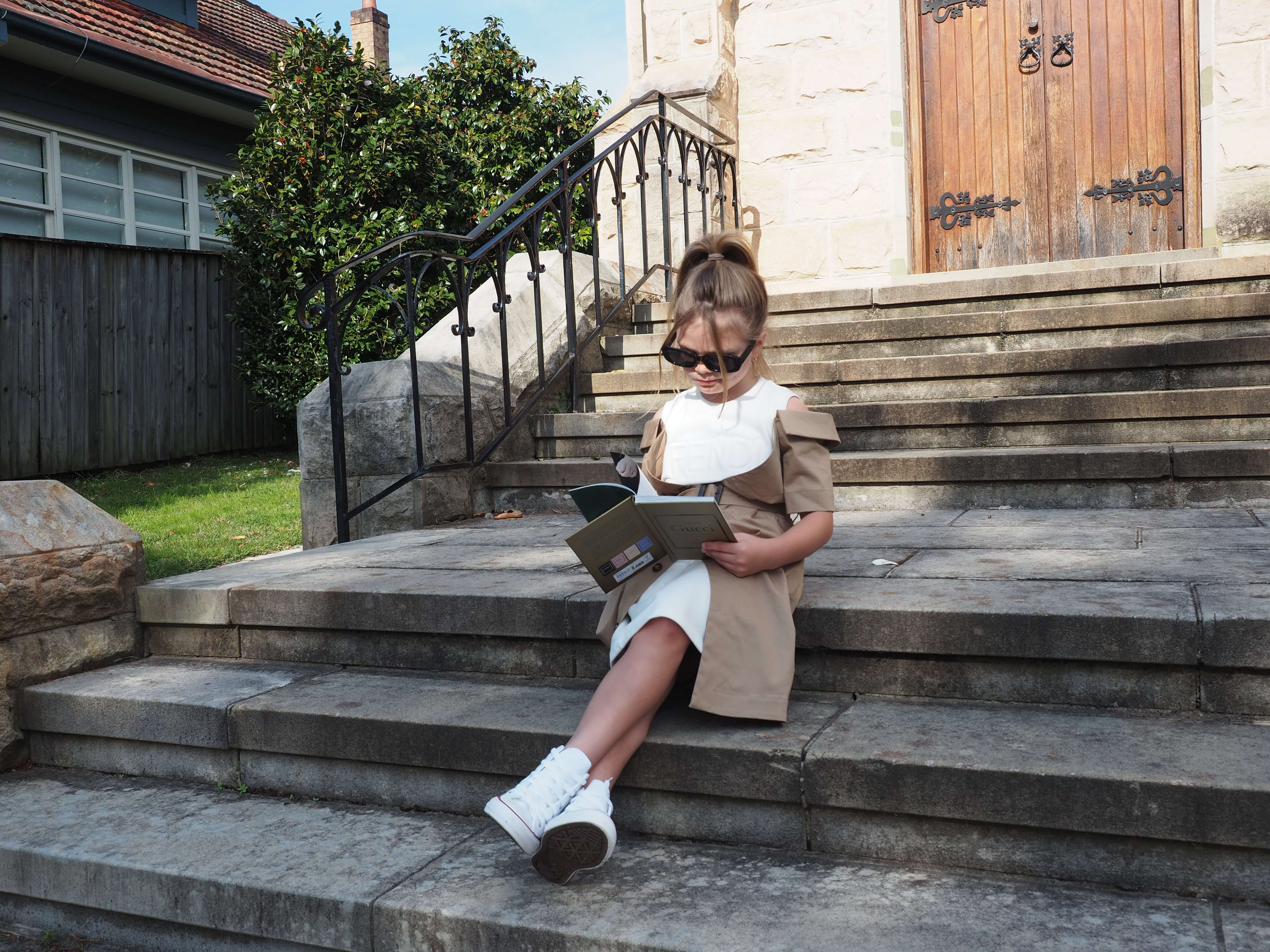 Fendi Beige & White Dress - RRP $1667 | The Little Wardrobe Hire